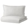 Duvet cover and pillowcase(s), white