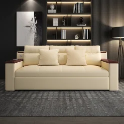Space-saving Multi-purpose living Room Furniture Modern fabric folding sofa bed