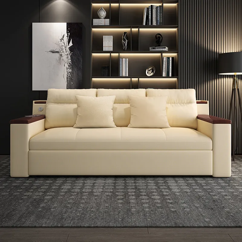 Space-saving Multi-purpose living Room Furniture Modern fabric folding sofa bed